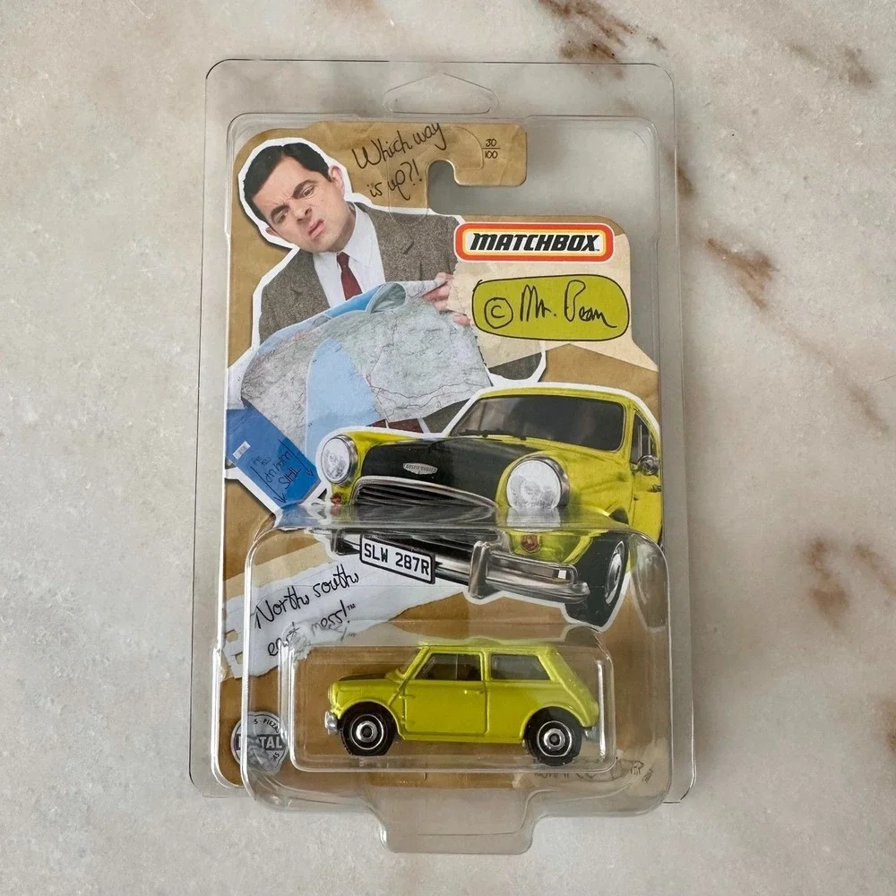 Matchbox Mr Bean Mini Cooper Green Diecast Car 30/100 w/ Clamshell Protector